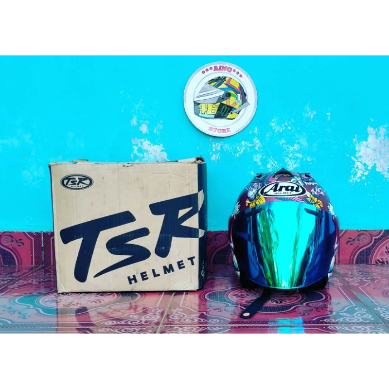 helm copy arai tsr oriental red not dql agv corsa pista shoei nolan xlite hjc kyt ink nhk