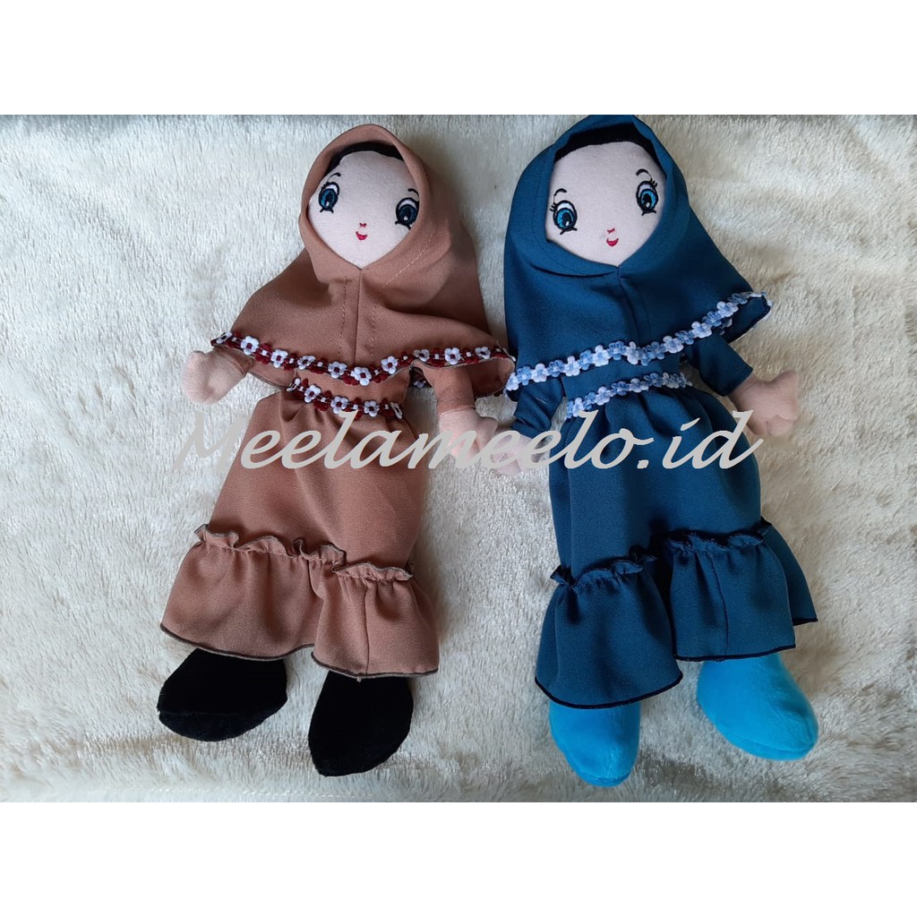 Mainan anak boneka muslimah boneka edukasi boneka meelameelo