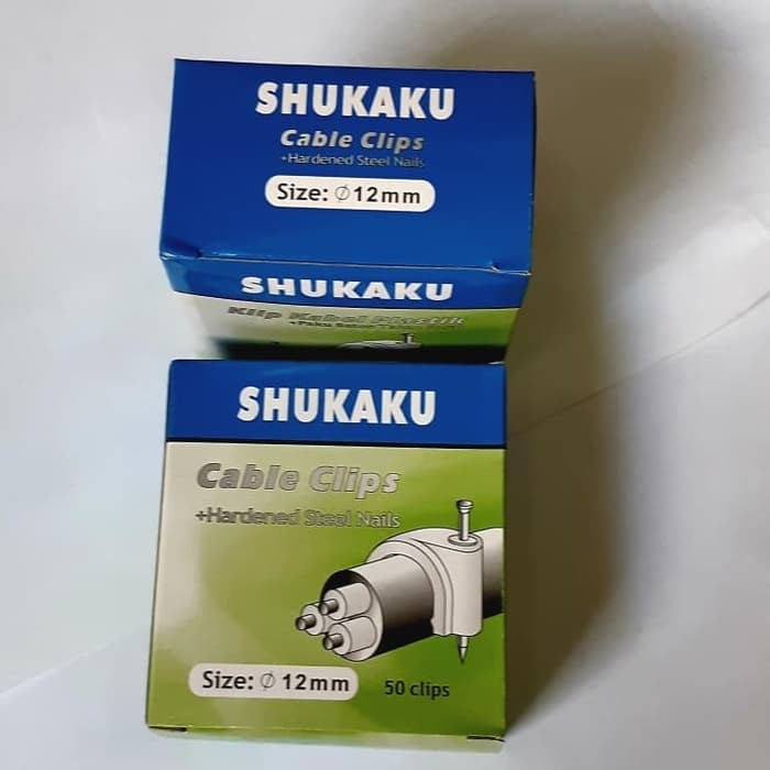 Klem Kabel 12mm Shukaku / Listrik / Paku Beton Klip