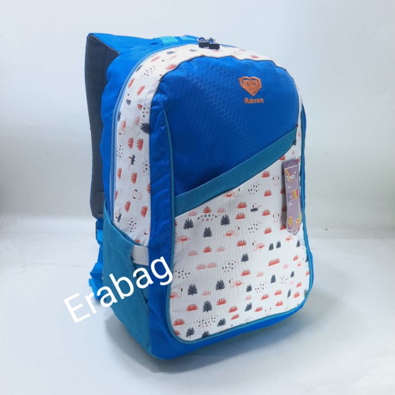 Tas ransel sekolah anak perempuan Raven original 710084 Rain Cover