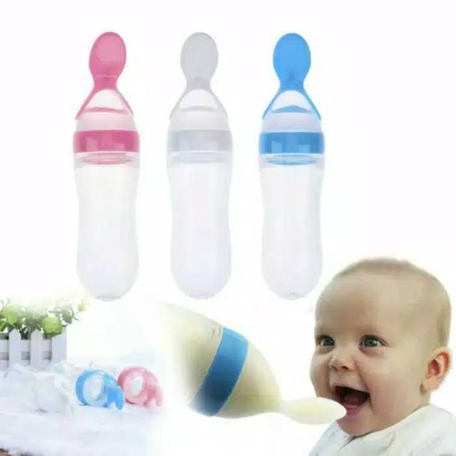 Botol Sendok Mpasi Bayi Bahan Silicon