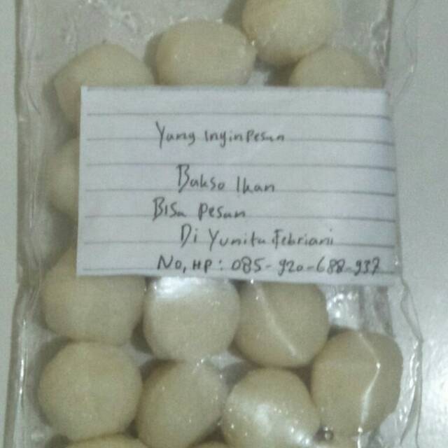 

Bakso ikan ukuran 500 gr