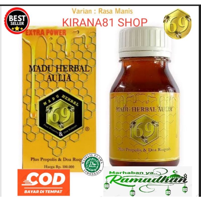 Madu Asli Herbal 69 manis Aulia Propolis Untuk Kesehatan