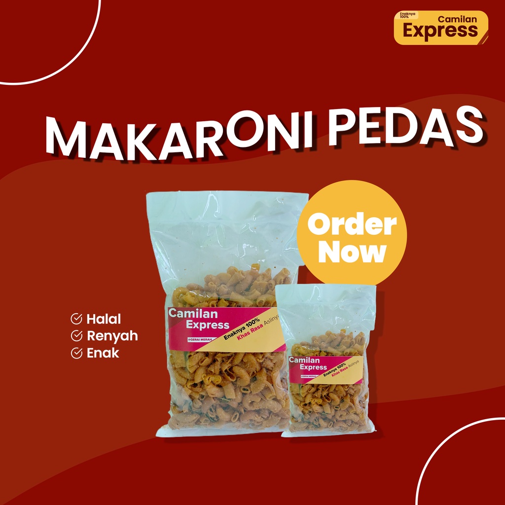 

Camilan Expres - Makaroni Pedas Khas Kebumen 100% enak 300gr