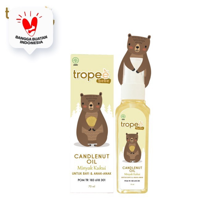 Tropee Bebe Candlenut Oil Minyak Kemiri Kukui 100ml