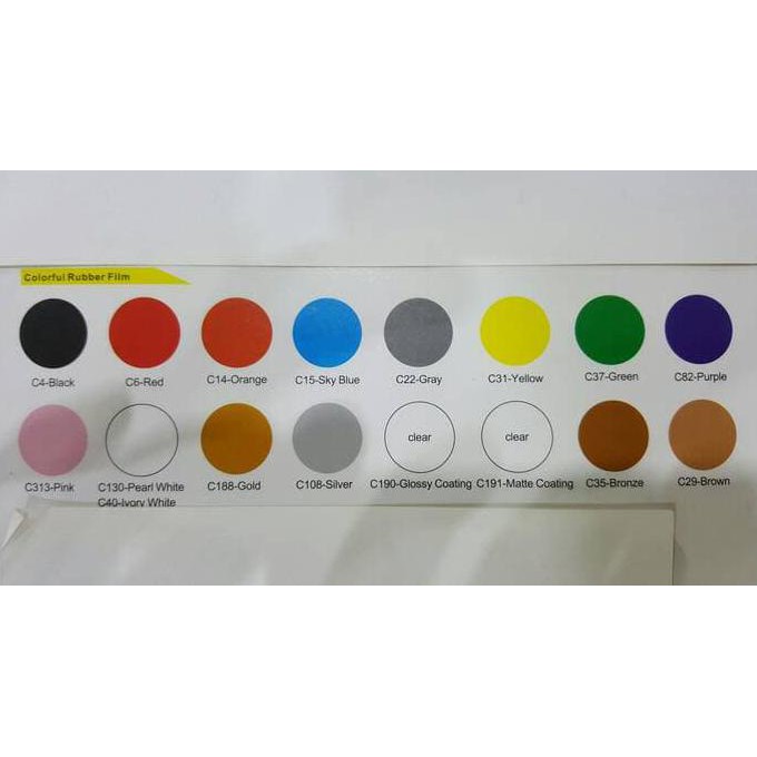 

carlas rubber paint warna solid