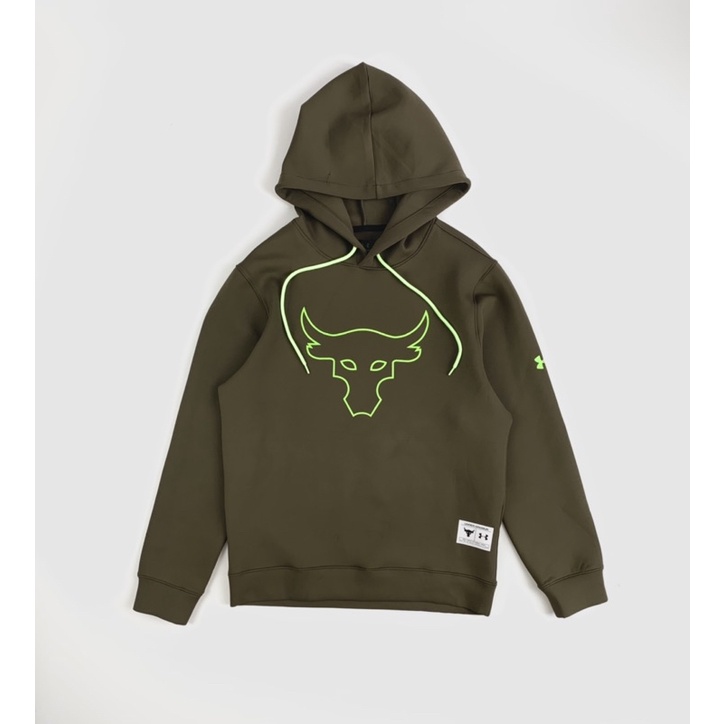 Hoodie Project Rock Bull x UA Olive