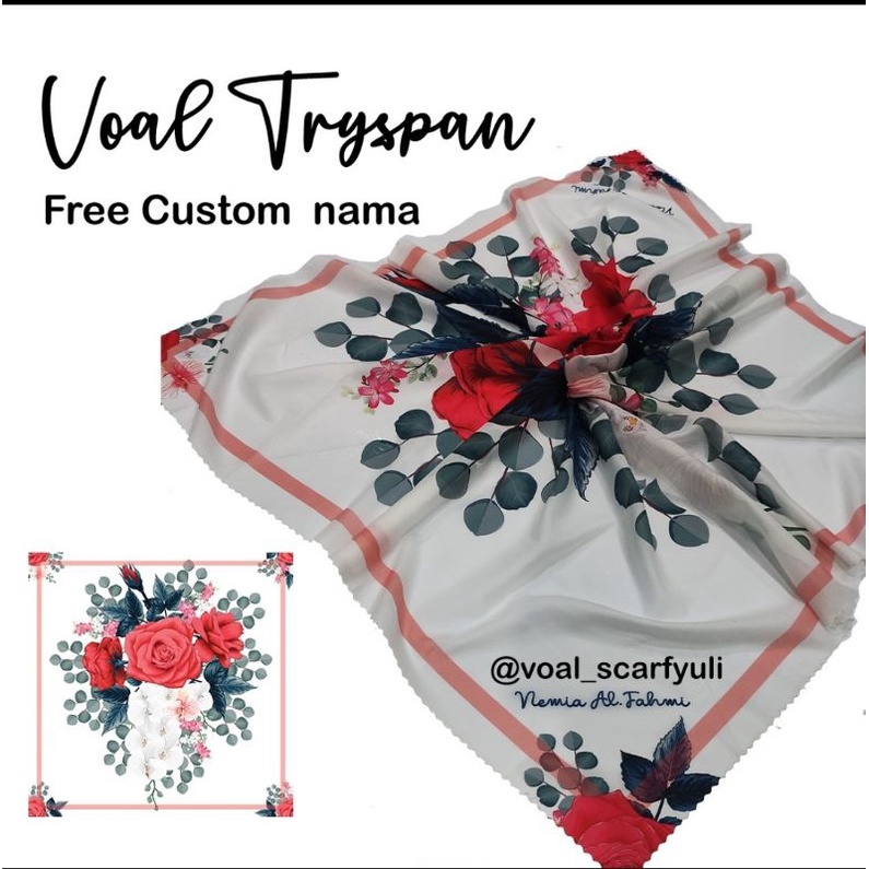 HIJAB PRINTING SEGIEMPAT SQUARE KERUDUNG PRINT BANDUNG MURAH CUSTOM NAMA HIJAB NAMA ARAB MODERN