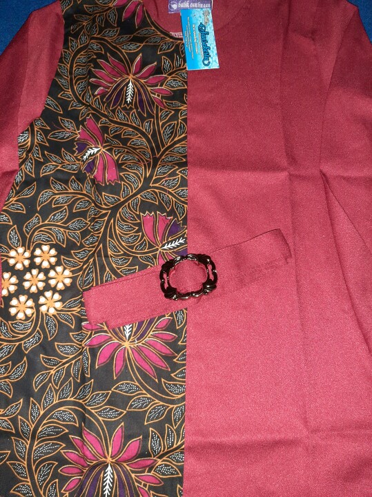 M-l-xl-xxl Batik Wanita Asj Sa Hrb026 Kenongo Kemeja Tosca Pendek