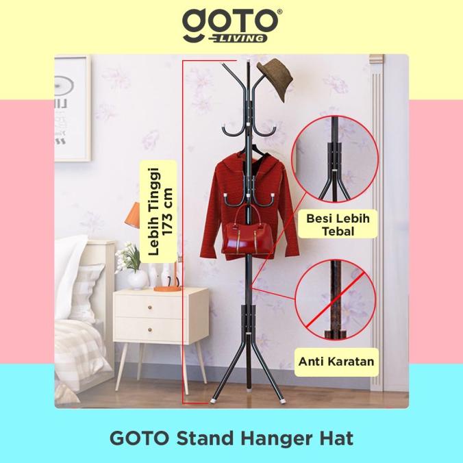 Jual Stand Hanger Gantungan Baju Tas Topi Gantungan Tiang Berdiri Modern Shopee Indonesia 0798