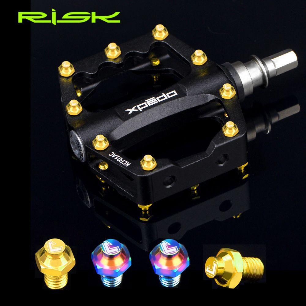 R-FLOWER Pedal Sepeda Baut Bike Parts Anti Slip Sepeda Jalan Cross Country MTB Fixing Sekrup