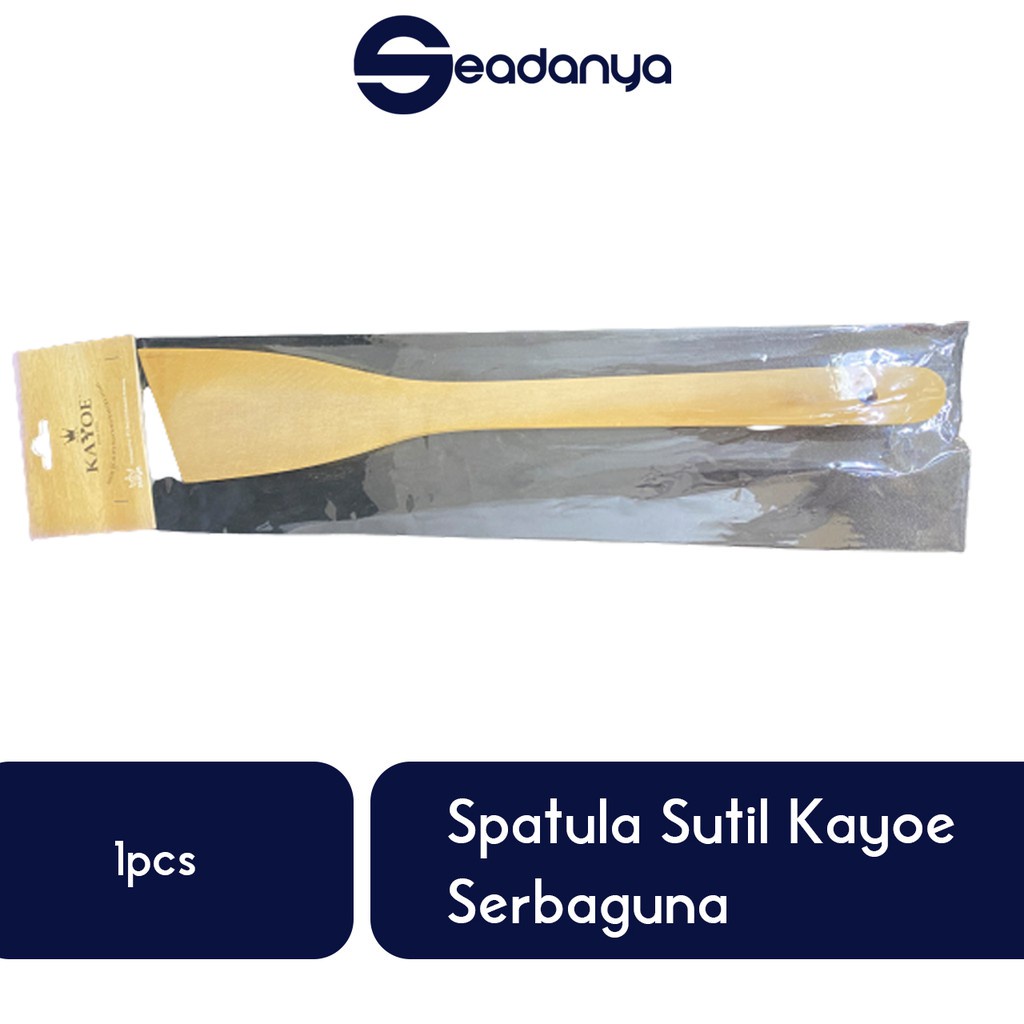 

Spatula Sutil Kayoe 1pcs-Sotel Kayu/Soetel/Sendok Nasi/Entong/Centong Beras Serbaguna