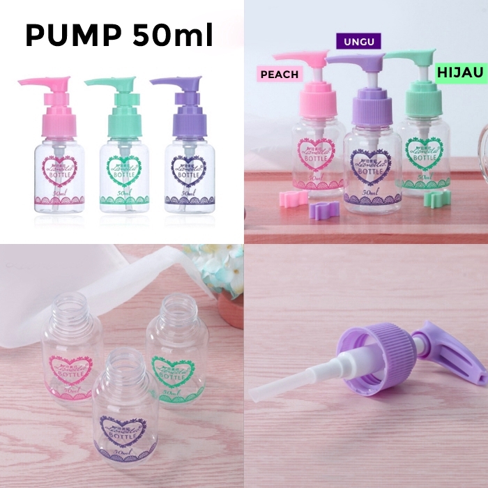 [ Clearance Sale! ] Botol Spray Pump Plastik 20ml 30ml 40ml 50ml 75ml 100ml