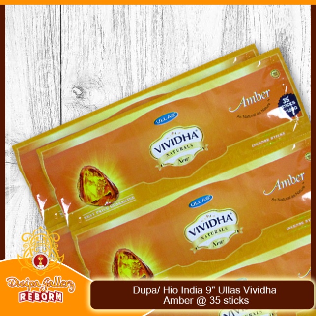 Dupa/Hio Harum/Wangi India Ullas Pouch Vividha Amber @35 sticks isi 6