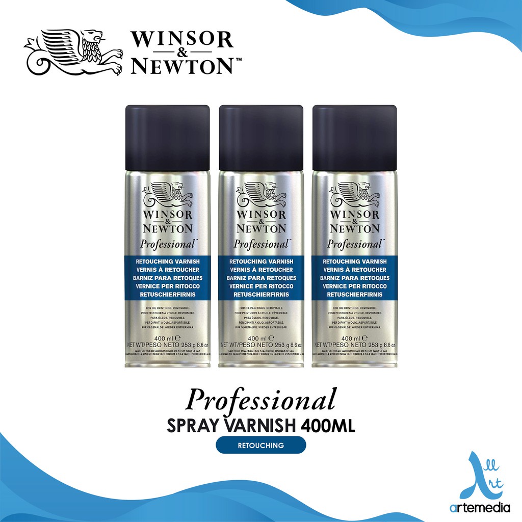 

Winsor & Newton Professional Retouching Varnish Spray 400ml Pernis Lukis