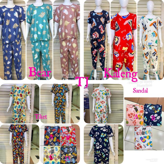 Baju Tidur Embody - Setelan Baju Tidur - Size L - Celana Panjang