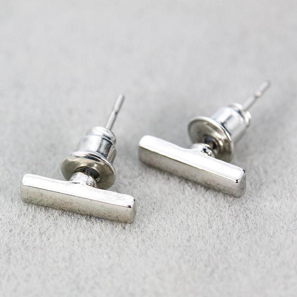 Lily 1pasang Anting Wanita Mungil Simple Design Bar