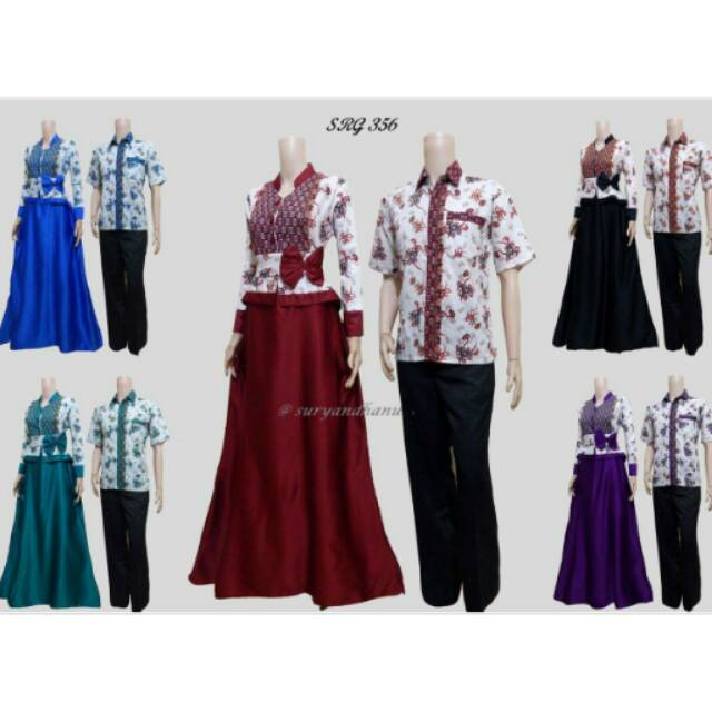 GROSIR SOLO - Batik Couople Gamis Srg 356
