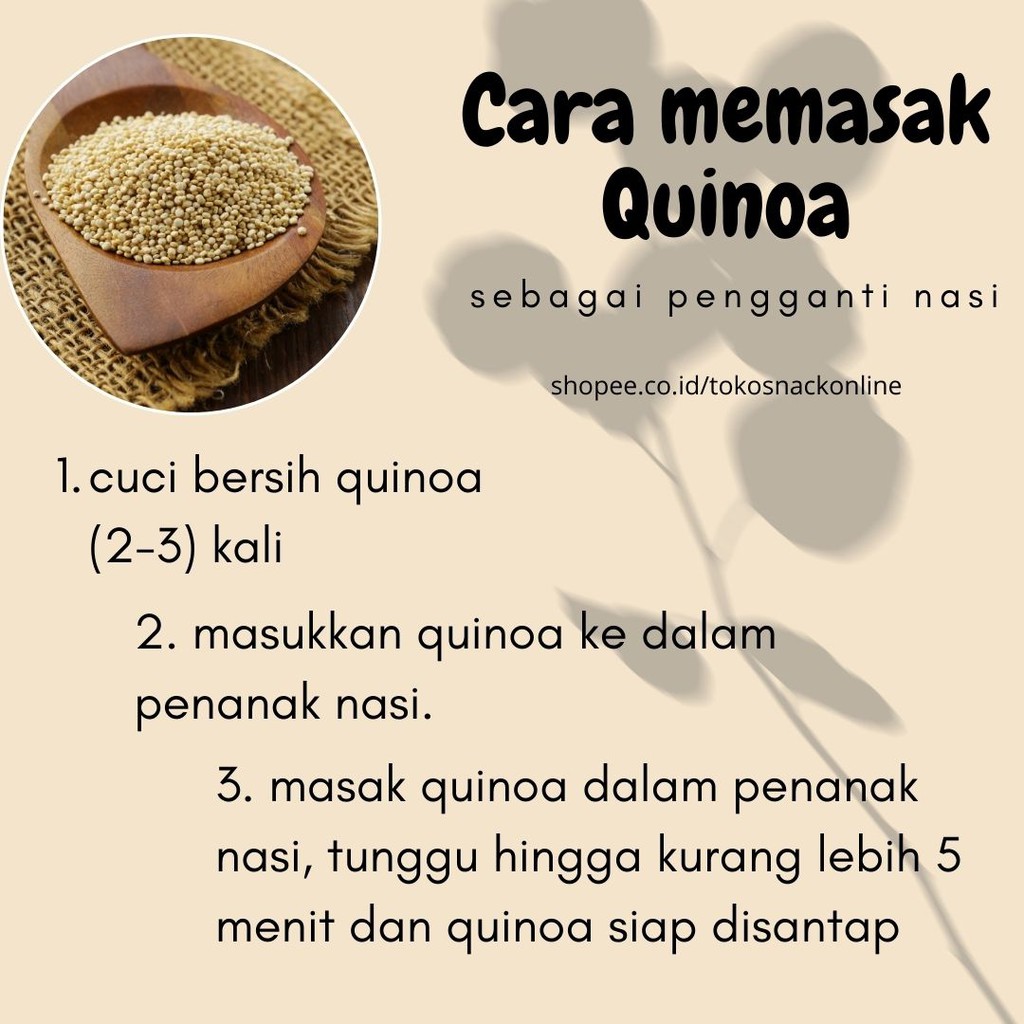 Quinoa White Organik 250 Gram Shopee Indonesia