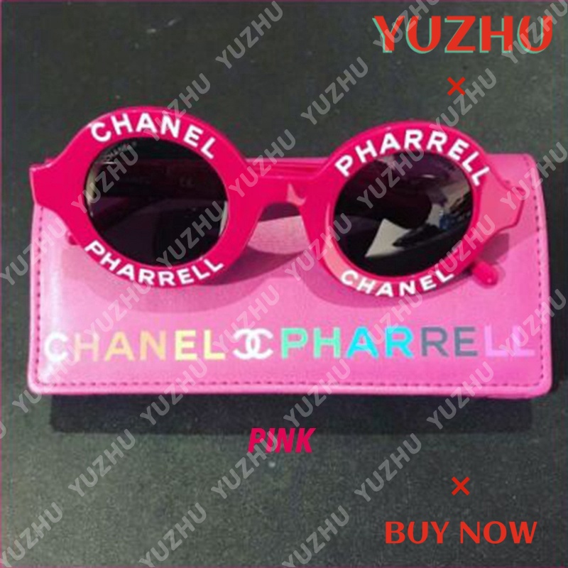 (YUZHU) Bayar di Tempat New Arrival Candy Color Bundar Kacamata Hitam Wanita/Pria Sunglasses