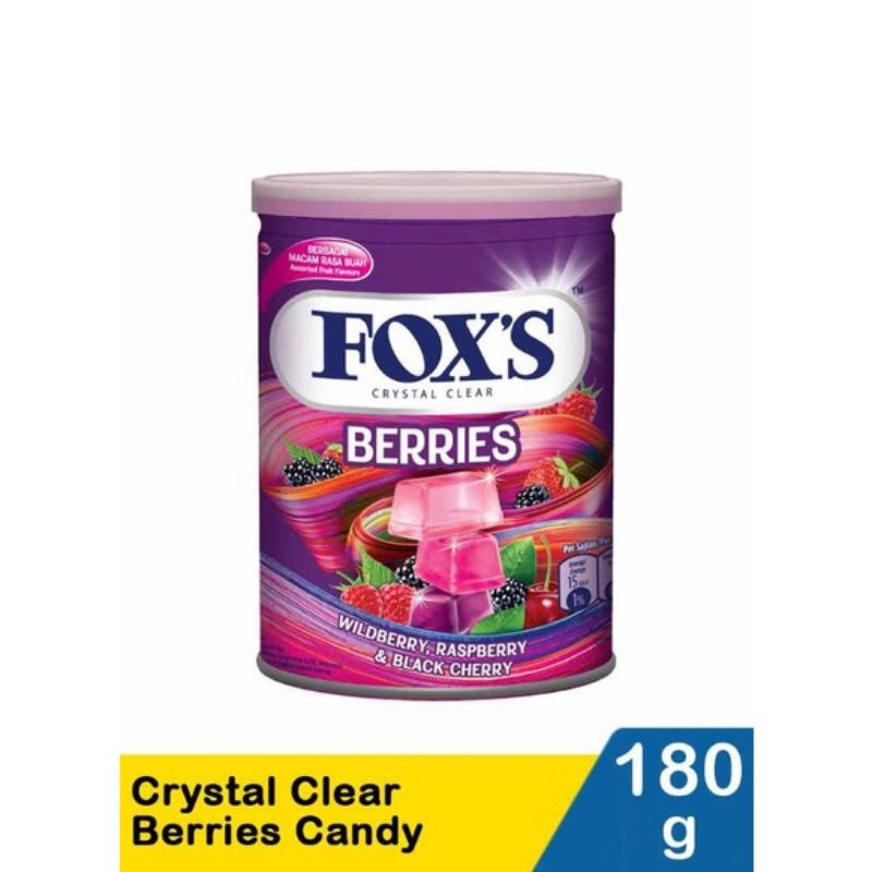 

Permen Foxs Tin Crystal Clear Candy Kaleng 180gr / Parcel lebaran