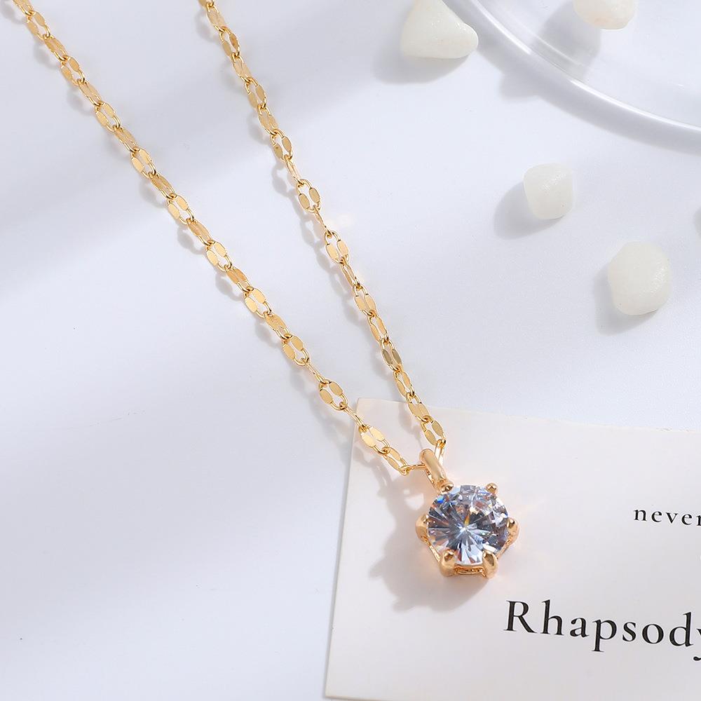 Kalung Berlian Wanita Simple Mini Lucu Korea Dalika