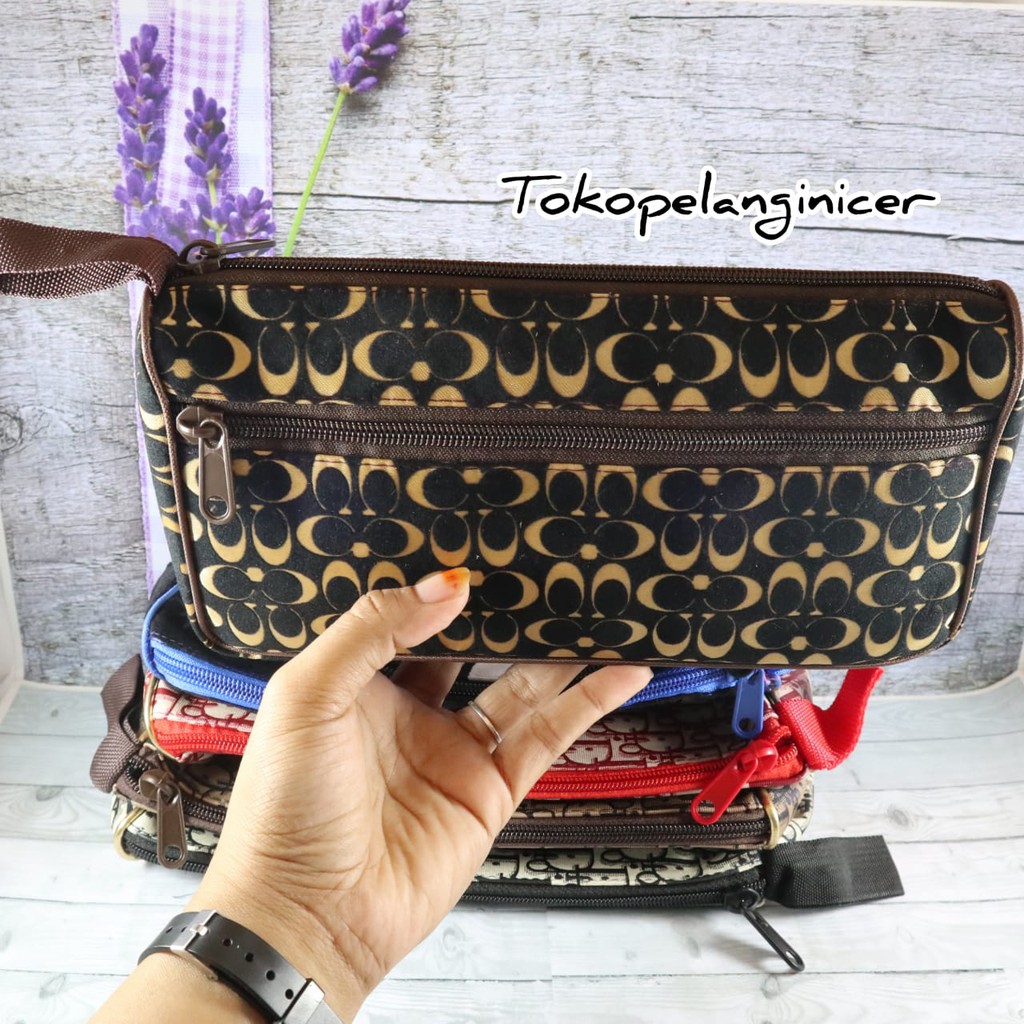 Dompet Kosmetik Karakter motif bunga Tokopelanginicer