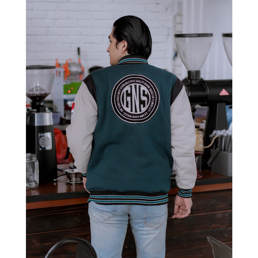 JAKET PRIA - JAKET BOMBER PRIA - JAKET VARSITY - JAKET SALVIO HEXIA-2