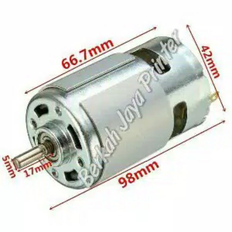 Motor DC 775 12V-24V High Torsi Speed Dinamo Mesin Power Tools DIY