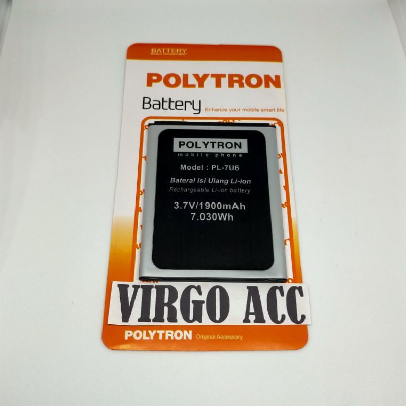 Baterai Batre Battery Polytron Rocket 4G C1 L501 PL-7U6 PL7U6 Original Battery Hp
