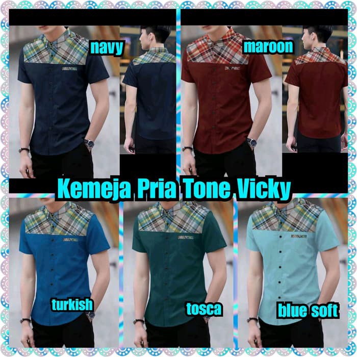 Kemeja Pria Tone Vicky
