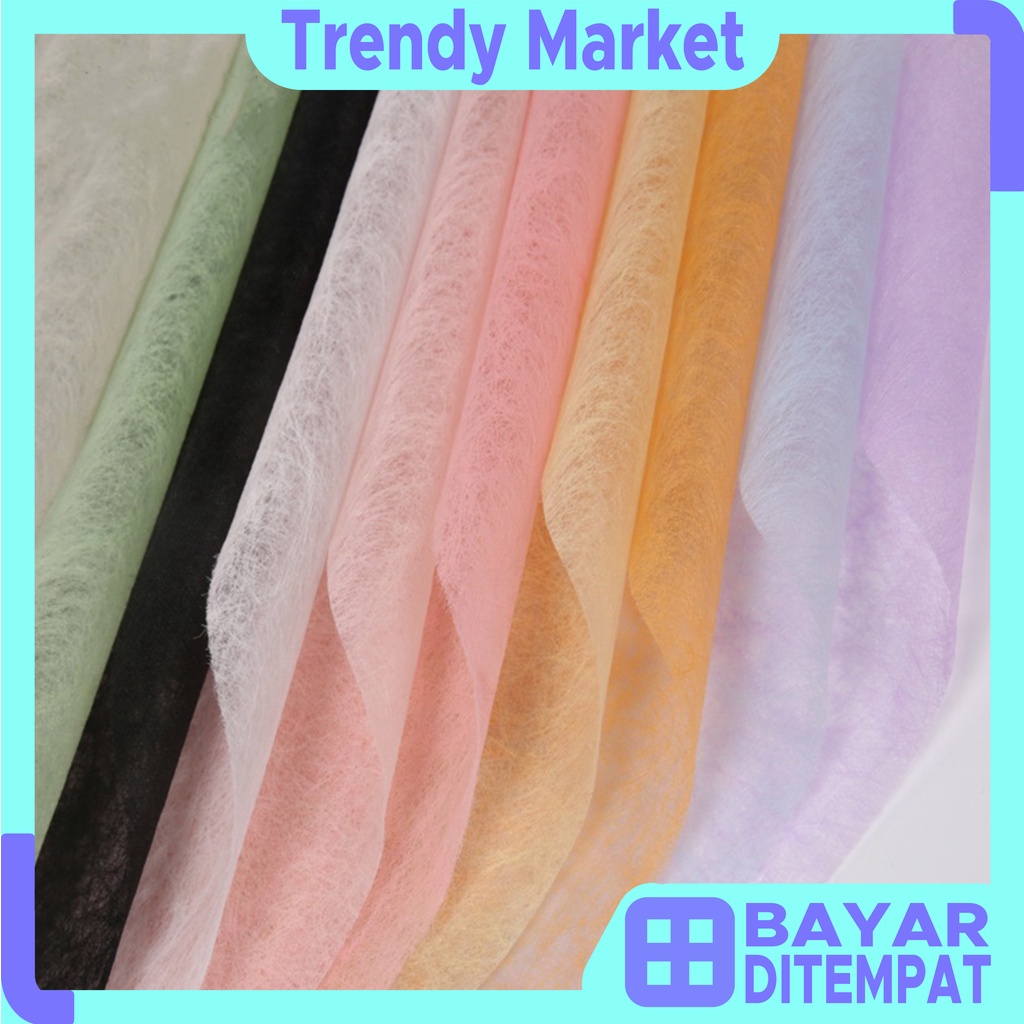 

Tissue Paper Flower Wrapping Paper Waterproof // Korean Wrapping Kertas Buket Bunga Perlengkapan Florist Cellophan KB26