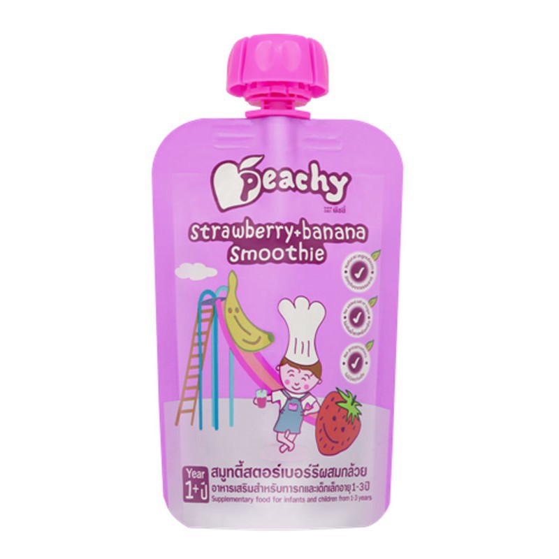 Peachy Strawberry &amp; Banana Smoothie 100gr