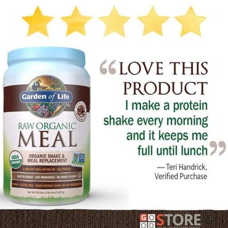 Garden Of Life Raw Organic Meal Protein Powder Chocolate