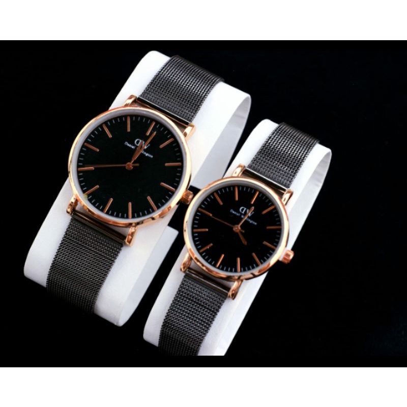 jam tangan couple rantai pasir pengait polos