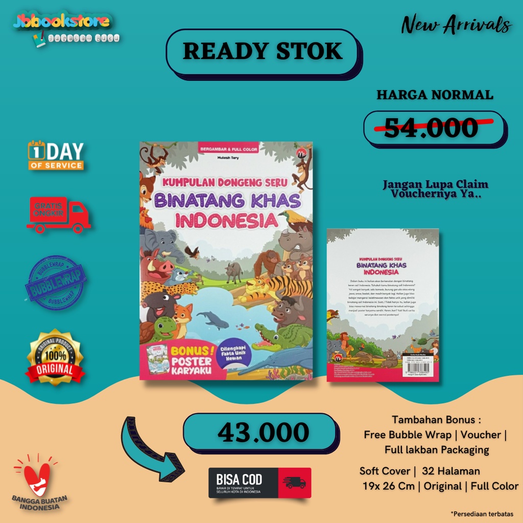 Kumpulan Dongeng Seru Binatang Khas Indonesia