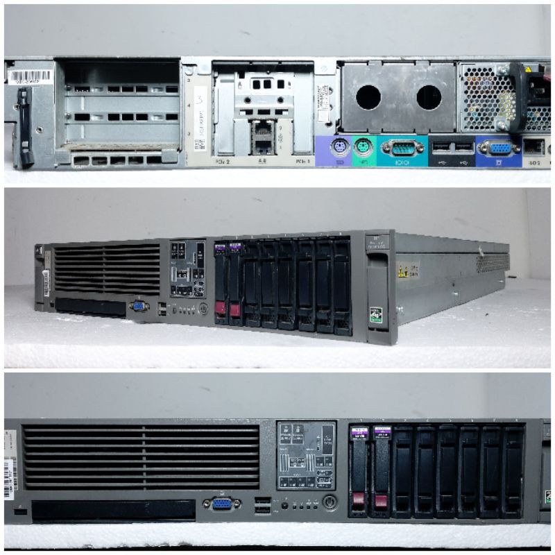 Server Hp DL 385 G2 2U Amd Opteron 2214 Ram 8gb Ddr2 Hdd 160Gb