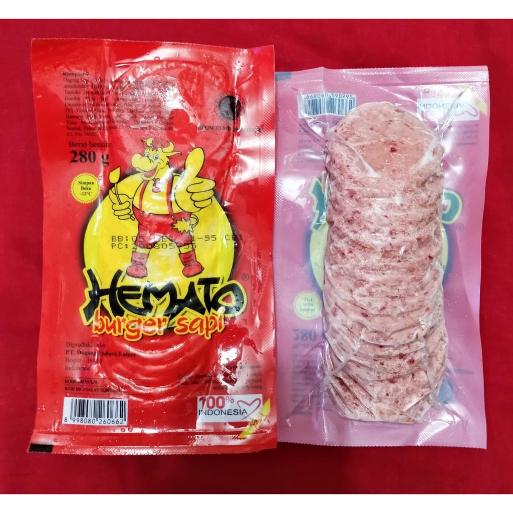 

Hemato Burger Sapi 280gr