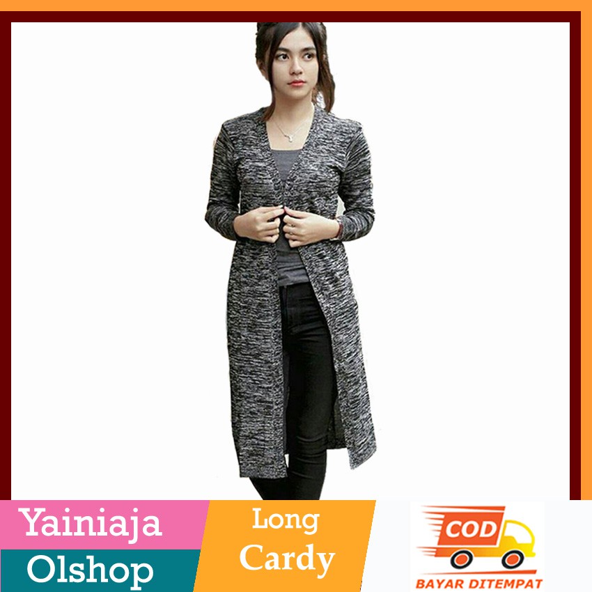 ATASAN WANITA - Long cardigan belle Line PREMIUM bahan rajut premium