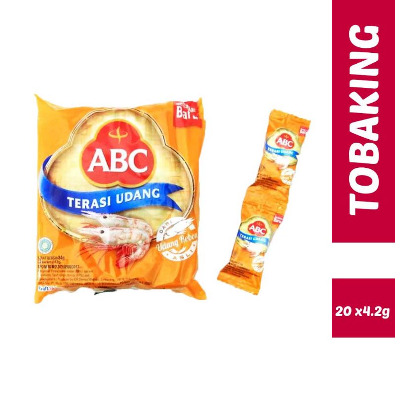 

ABC TERASI UDANG PER PACK ISI 20 PCS