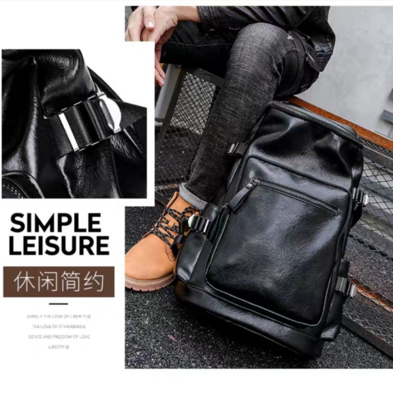 Leather Backpack TORTOISE