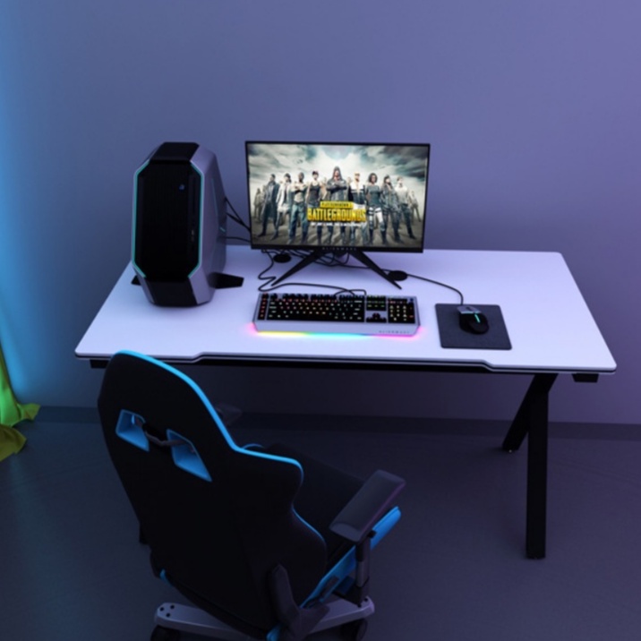 Meja Komputer Gaming Meja Kerja Meja Kantor PUTIH 121-49