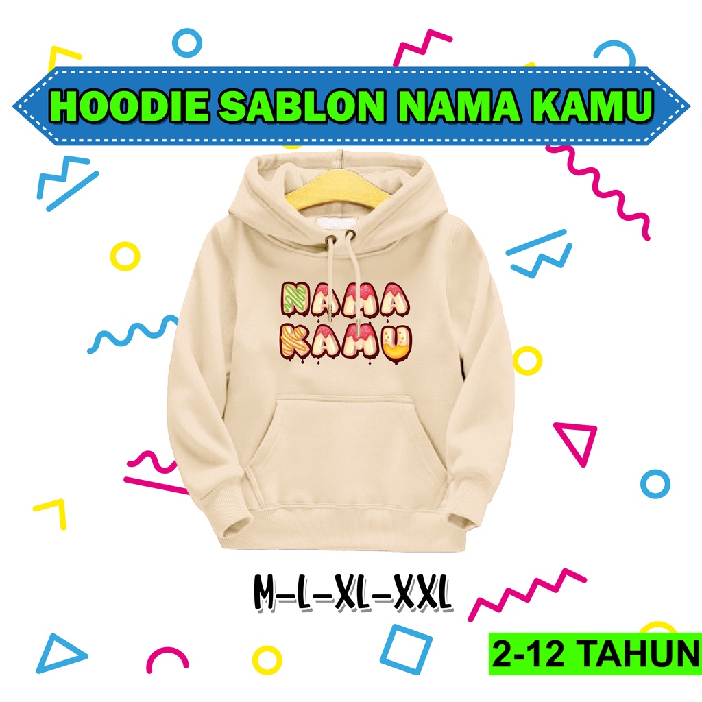 Hoodie Anak CUSTUM NAMA Perempuan Laki Laki / Hodie Anak Usia 2 3 4 5 6 7 8 9 10 11 12 Tahun / Jaket Anak Custom Nama Cewek Cowok / Switer Tulis Nama Kamu Distro Bisa Cod / Suiter Anak Terbaru / Sweeter Anak / Switer Anak