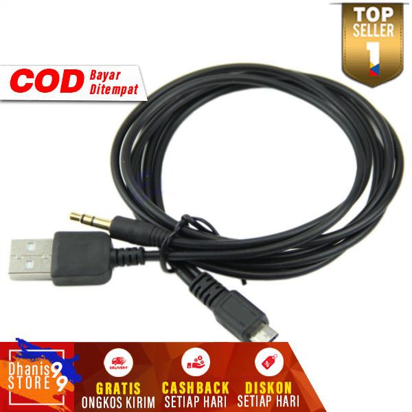 Kabel Splitter Micro USB ke AUX 3.5mm+USB Male Murah Cable Spliter Audio Mic