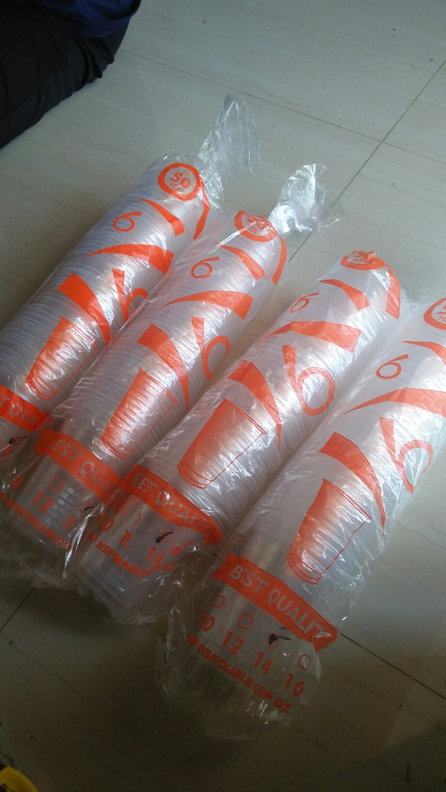 [50 Pcs] Gelas Plastik Pop Ice Polos 12 Oz