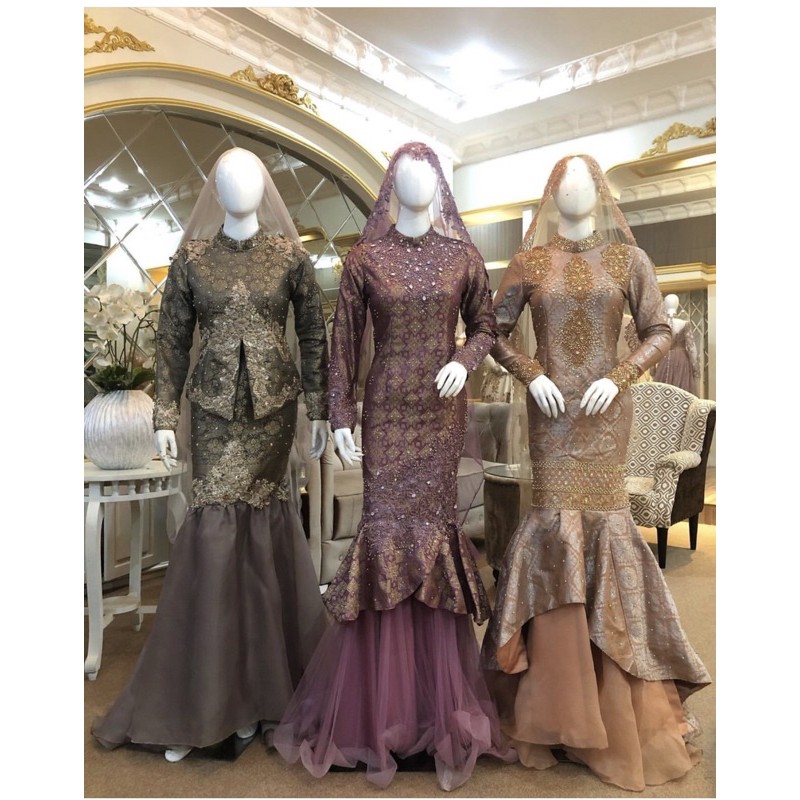 gaun pengantin melayu/gaun melayu modifikasi/gaun pengantin/gaun malaysia