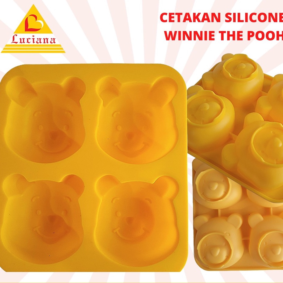 SILICONE CETAKAN AGAR KUE KERING WINNIE THE POOH