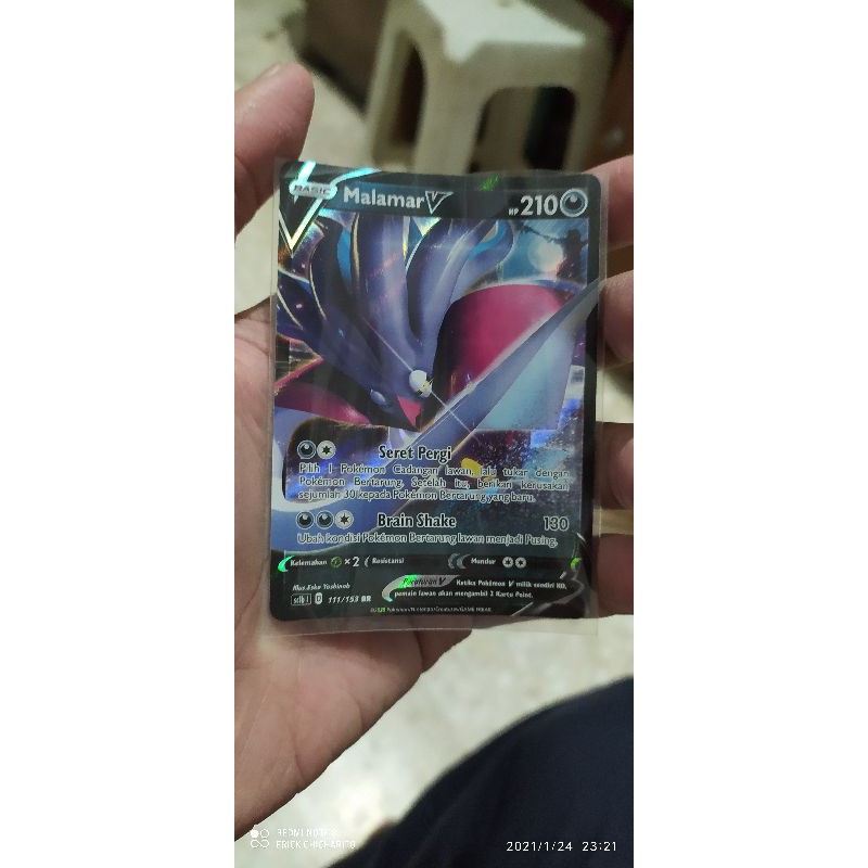 kartu pokemon bahasa Indonesia Malamar V RR