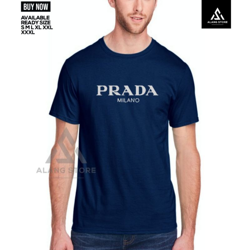 Kaos Baju Pria Prada Milano Keren