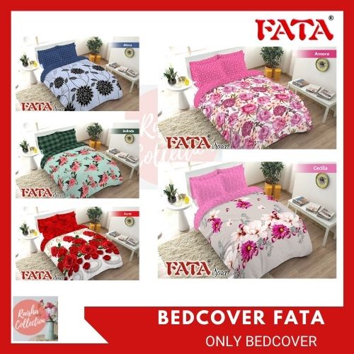 RC BEDCOVER FATA TANPA SPREI UKURAN KING 180X200 ONLY BEDCOVER